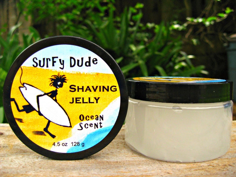 GIFT for SURFER, Teenager, Man. Gift for Him. 4.5 oz Shaving Jelly / Shave Gel. image 2