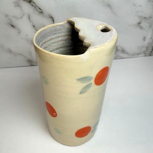 ANDRA REA Handgjord resemugg i porslin, keramik, apelsin, iskaffe, te, keramik, frukt, bil, dryckesartiklar