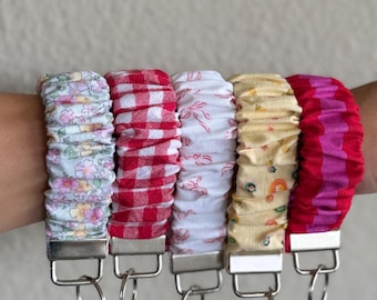 Scrunchy keychain wristlets