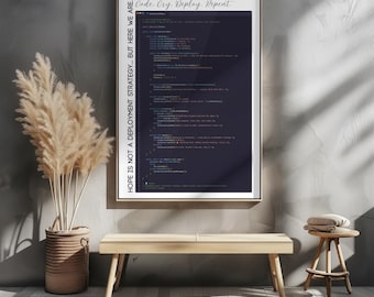 Pôster de parede engraçado de engenheiro de software Java – Presente sarcástico para desenvolvedor – Decoração geek para escritório – Arte de código para impressão com humor de programador