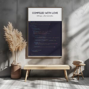 Romantic Java Code Wall Art – Software Engineer Gift – Programmer Couple Printable – Geeky Tech Love Poster – Digital Download Decor