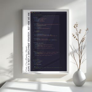 Funny Software Engineer JavaScript Wall Art Poster – Sarcastic Developer Gift – Geeky Office Decor – Programmer Humor Printable Code Art