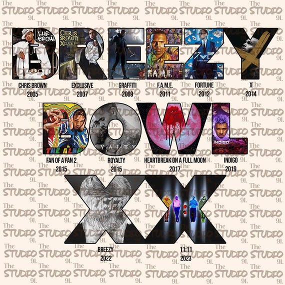 Archivo PNG inspirado en CHRIS BROWN breezy bowl para estampado dtf, dtg, listo para imprimir, archivo digital, alta calidad
