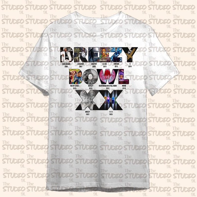 Chris Brown Breezy Bowl Inspired PNG File for DTF, DTG Printing, Print