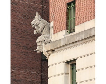 Fine Art Color Photography of Reynard the Fox Sculpture on the Anheuser Busch Brewery in St Louis Missouri - "Reynard the Fox 2"