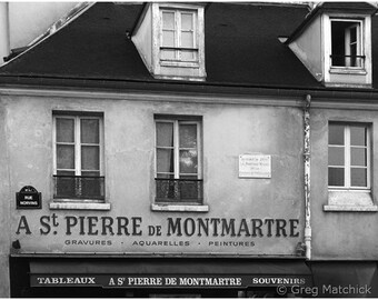 Fine Art Black & White Photography of Paris - "St Pierre de Montmartre"