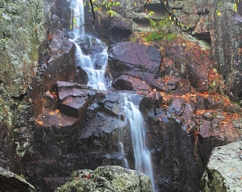 Fine Art Color Landscape Photography of the Missouri Ozarks - "Mina Sauk Falls in Autumn"