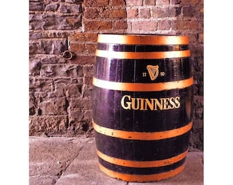 Fine Art Color Travel Photography of a Guinness Beer Barrel Pub Scene in Dublin Ireland