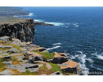 Fine Art Color Photography of Ireland Landscape - "Aran Island Cliffs 2"