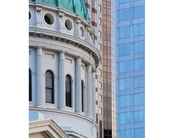 Fine Art Color Photography of Saint Louis Architecture - "Old and New - the Courthouse 2"