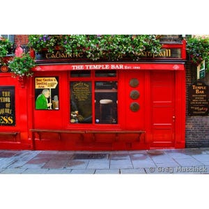 Fine Art Color Travel Photography of The Temple Bar in Dublin Ireland - &quot;The Temple Bar 3&quot;