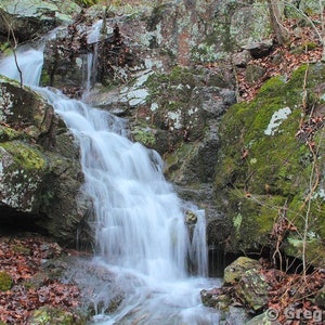 Fine Art Color Waterfall Photography of the Missouri Ozarks - &quot;Waterfall on Black Mountain 1&quot;