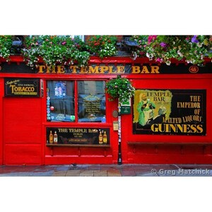 Fine Art Color Irish Travel Photography of The Temple Bar in Dublin Ireland - &quot;The Temple Bar 2&quot;