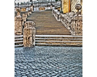 Fine Art Digital Print of the Spanish Steps in Rome
