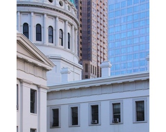 Fine Art Color Photography of Saint Louis Architecture - "Old and New - the Courthouse 1"