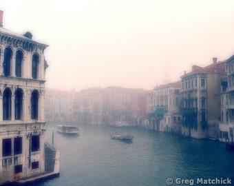 Fine Art Color Travel Photography of Venice - "Morning on the Grand Canal From the Rialto Bridge"