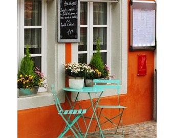 Fine Art Color Food and Travel Photography of French Bistro in Colmar