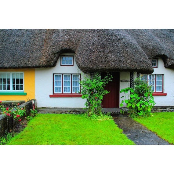 Fine Art Color Travel Photography Of Cottage In Adare Ireland Etsy