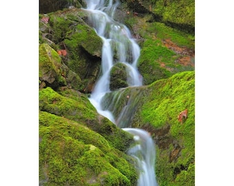 Fine Art Color Waterfall Photography of the Missouri Ozarks - "Mudlick Mountain Waterfall 4"