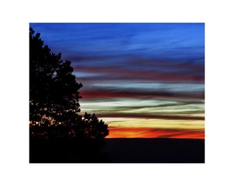 Fine Art Color Landscape Photography of Sunset at the Grand Canyon - "Sunset at Desert View"