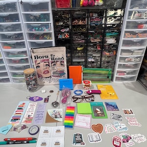 Mystery Bookish Bundle – 20 item| Keychain, stickers, notebook, stationary gift set, Dark Romance image 9