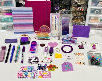 Mental wellness Mystery Bundle- bookish bundle, mental wellness, mystery box, self care gift, journal, sensory strip, anxiety ring, and more