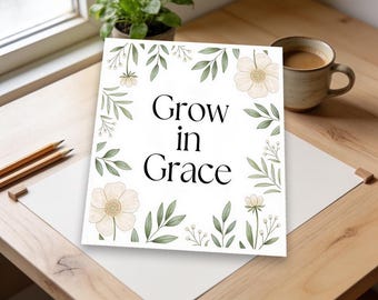 Cricut-Compatible Botanical Quote Print | Elegant Wall Art for Home Decor | Inspiring Nature Design for Cricut Lovers