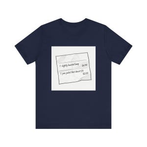 Thrift Store Receipt Funny Tee | Humorous Graphic Shirt | Vintage Shopping Humor