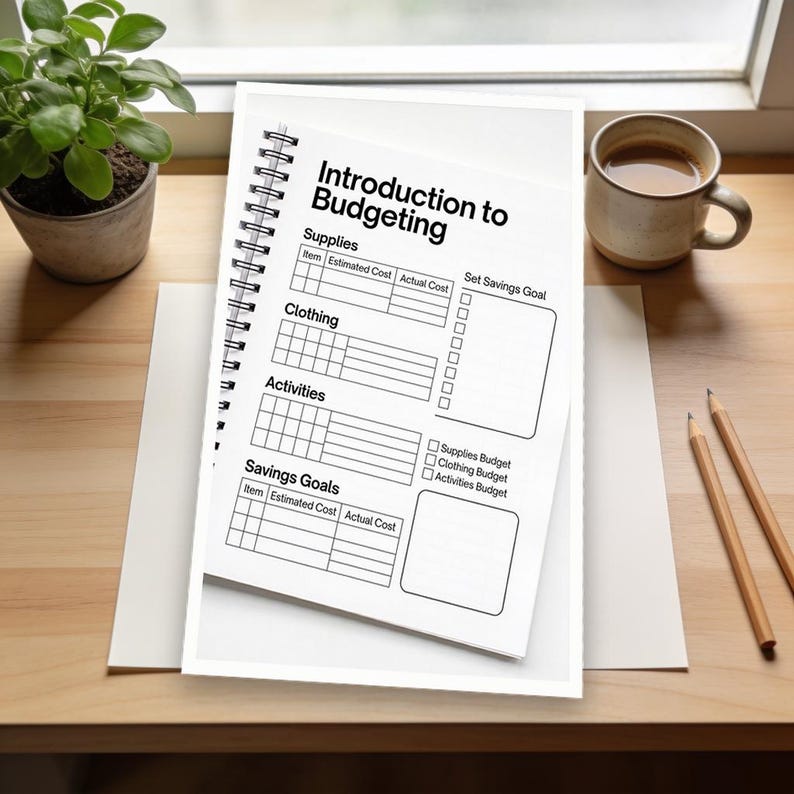 Student Back-to-School Budget Planner | Organize Expenses for Supplies, Clothing, Activities, and Savings Goals — hero