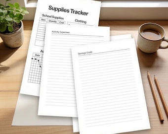Back to School Family Budget Planner | Organize School Expenses | Financial Planning for Parents
