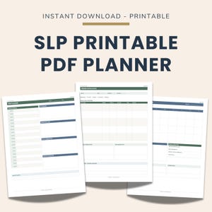 SLP PRINTABLE Caseload Planner PDF: Session Notes & Goal Tracker