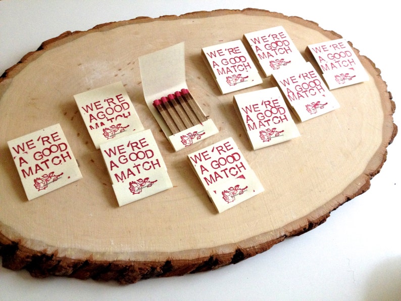 We're a Good Match Novelty Matchbook Party/Wedding Favors Etsy