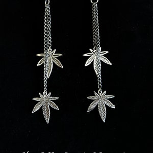 Hennep Lovers Weed Leaf Oorbellen