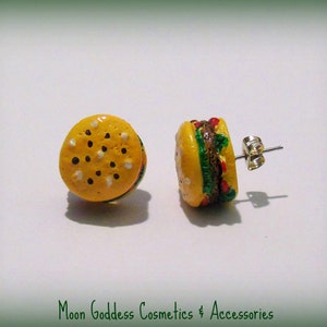 Hamburger Stud Earrings