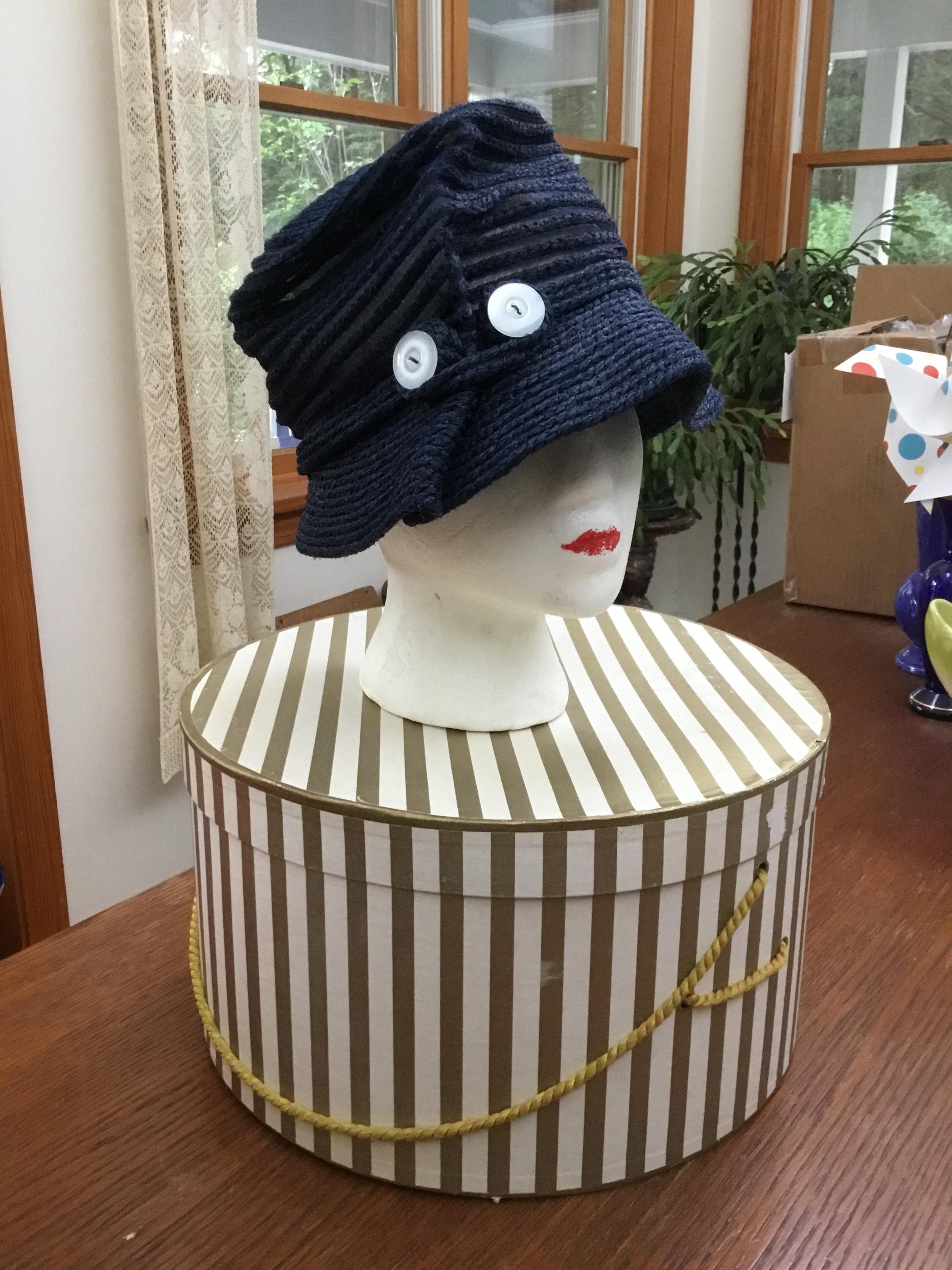 1950s Everitt Original Spiral Woven Straw Cloche Hat with Bow Everitt Hats - Etsy main image 4