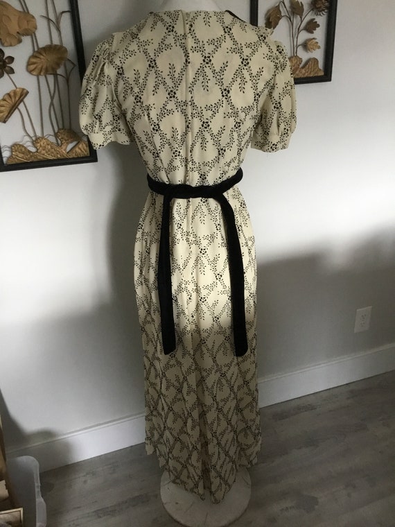 70's Long Dress Gunne Sax Look 70s Maxi Dress Vel… - image 4