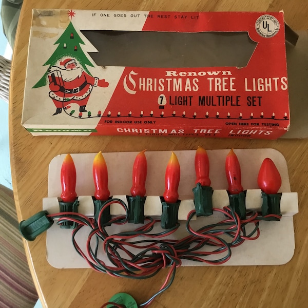 Vintage Christmas Lights Etsy