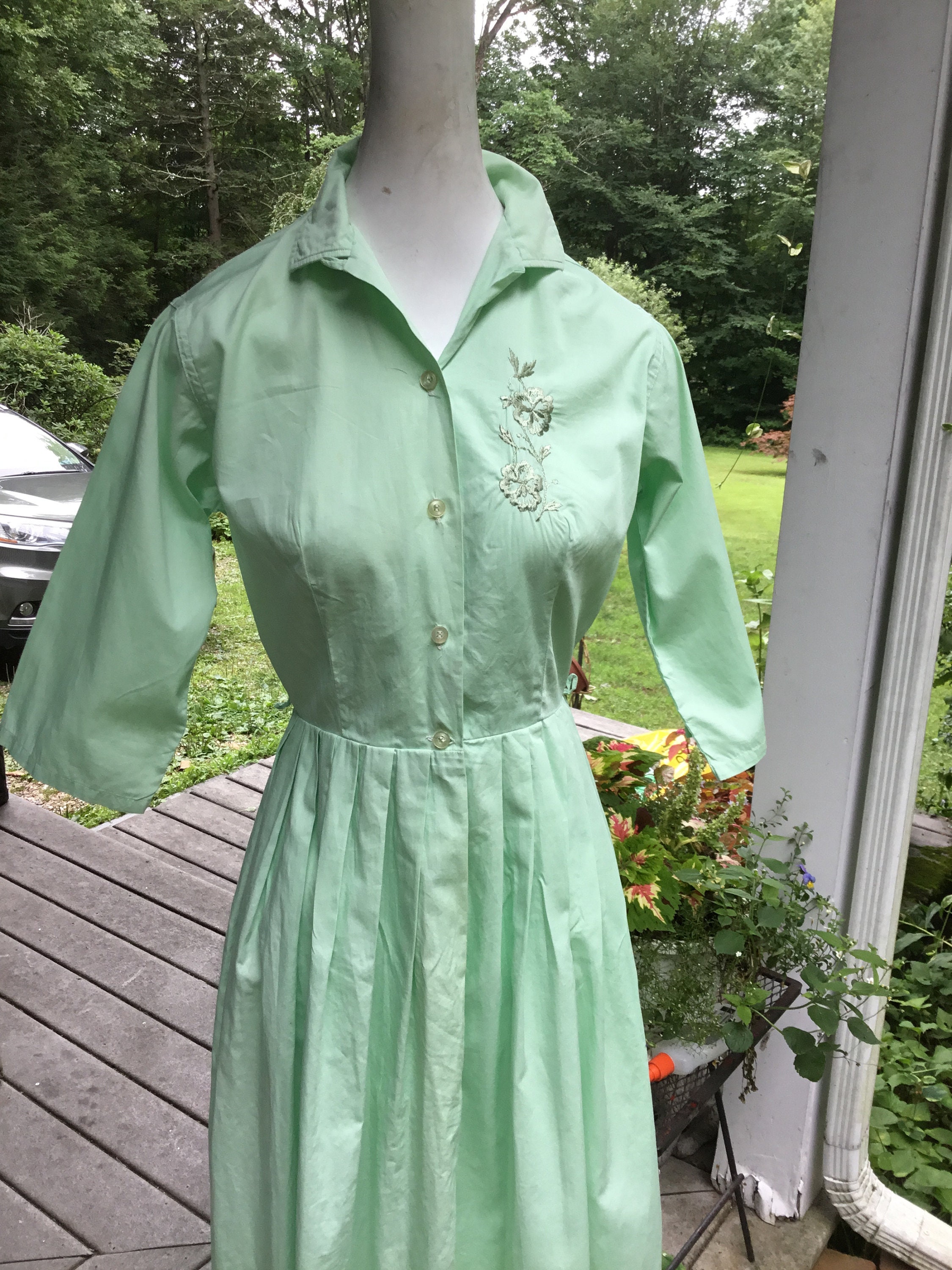 Penneys Towncraft Vintage 1960s Mens Penn Prest Button Up