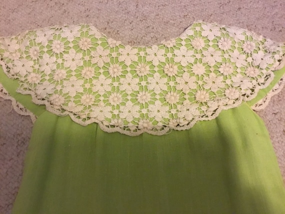 Mod Lime Green Sheath Dress by Carol Craig