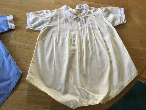 Vintage Baby Cotton Sun Suits or Onesies Pair of … - image 3