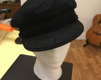 Casquette De Pêcheur Grecque Vintage Taille S - 85% Laine, Occasion Bon état