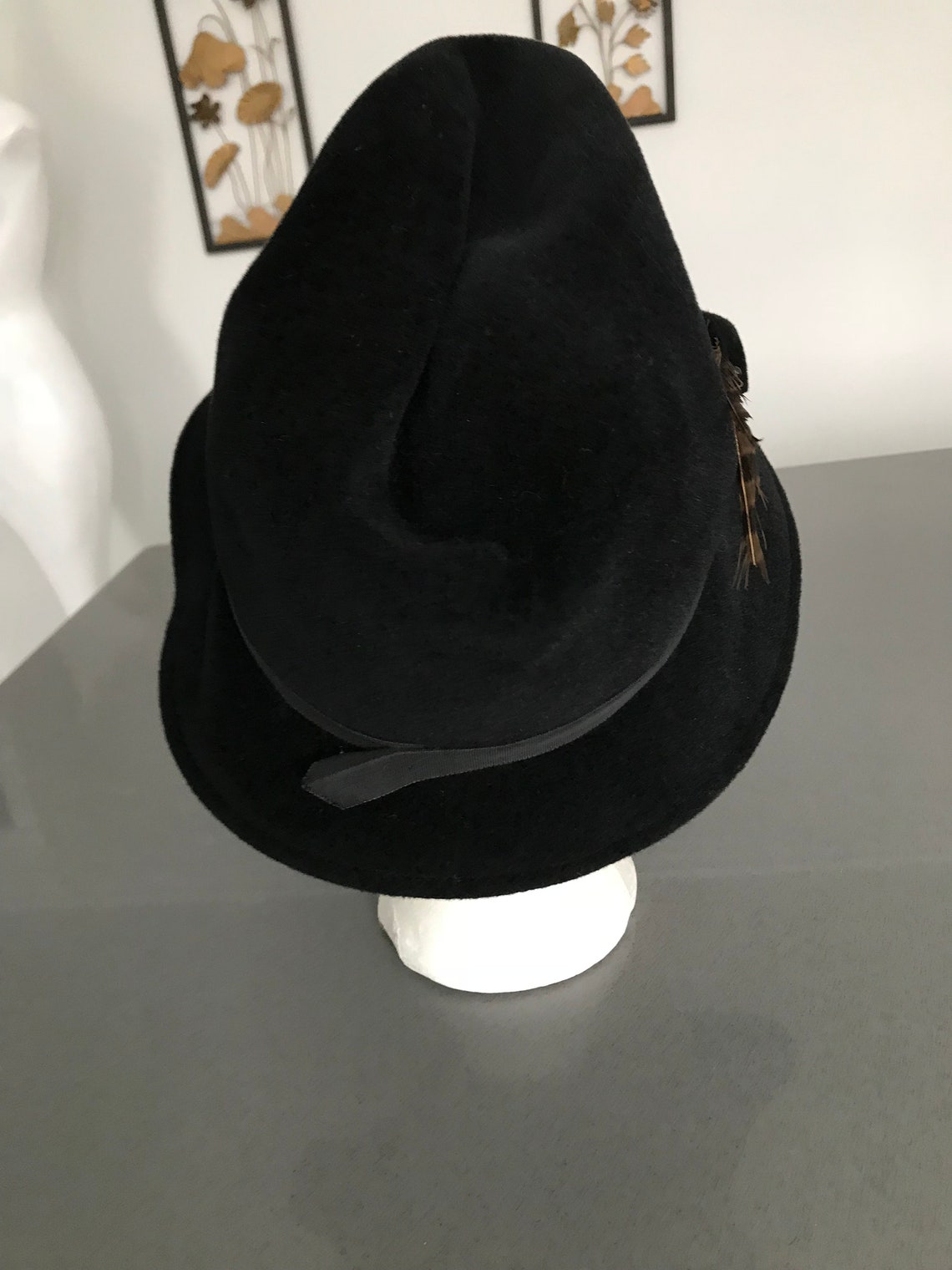 Vintage Hat Nancy Drew Look Black Hat Sandra New York Label | Etsy