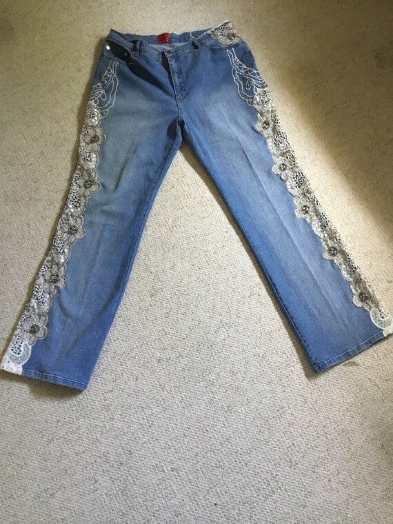 Very VERA Blue Jeans Embellished Denim 
