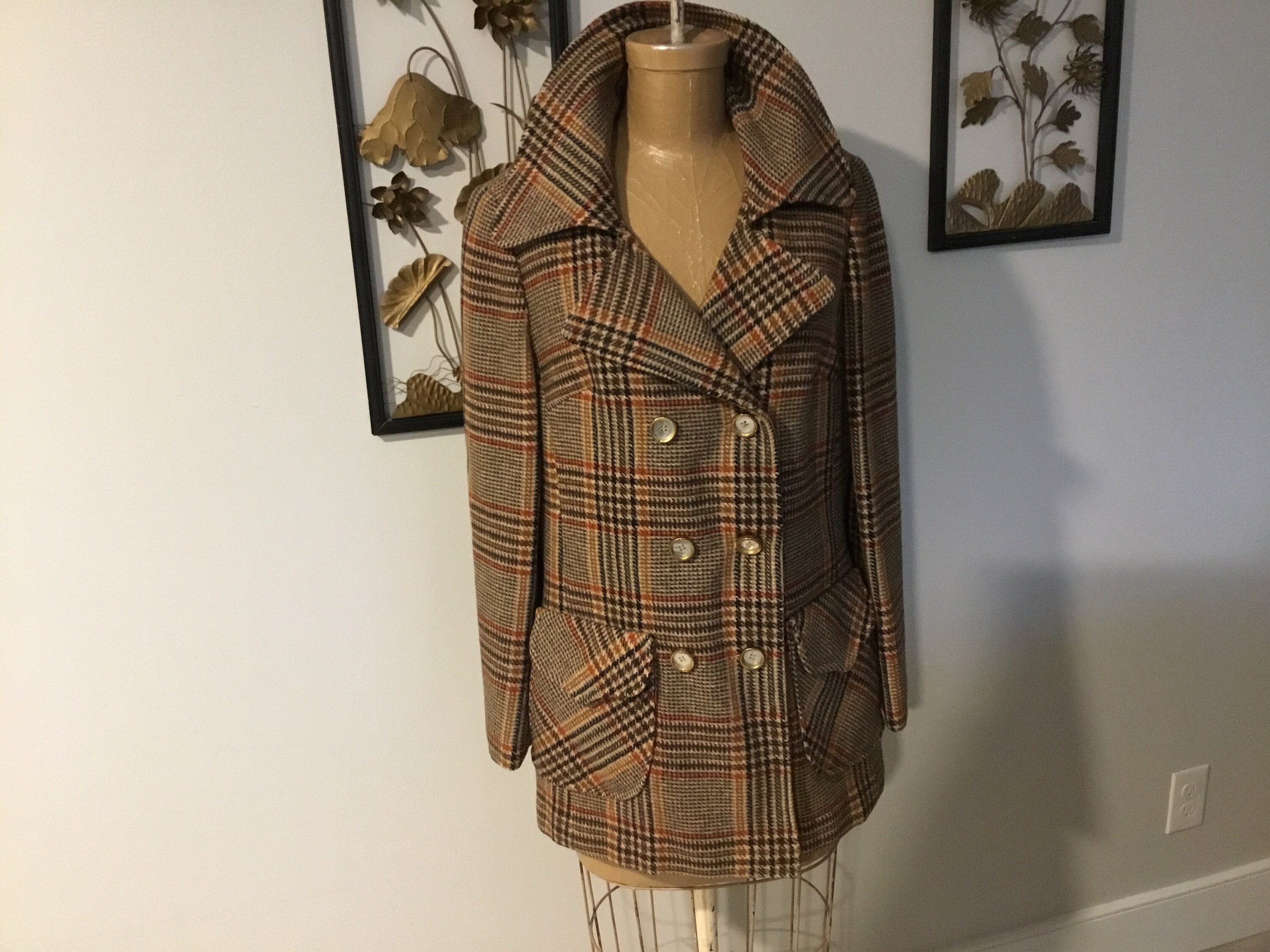 rust peacoat