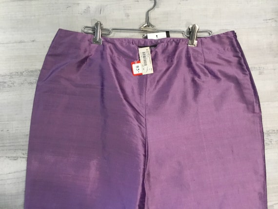 Black and Purple Silk Pants and Jacket Nicole Mil… - image 4
