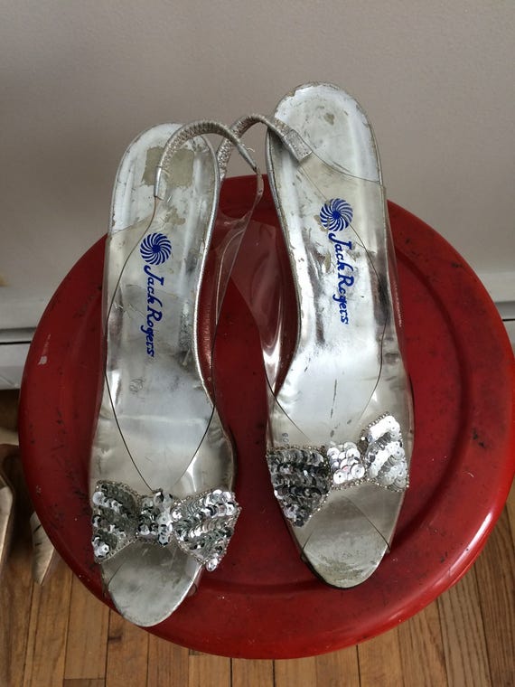 Cinderella Shoes Acrylic Heels Silver Accents Princess ...