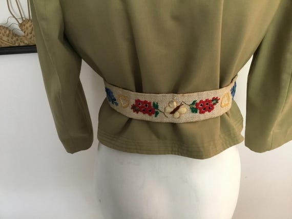Embroidered Belt Modell-lanz Salzburg Label Floral  display picture 3