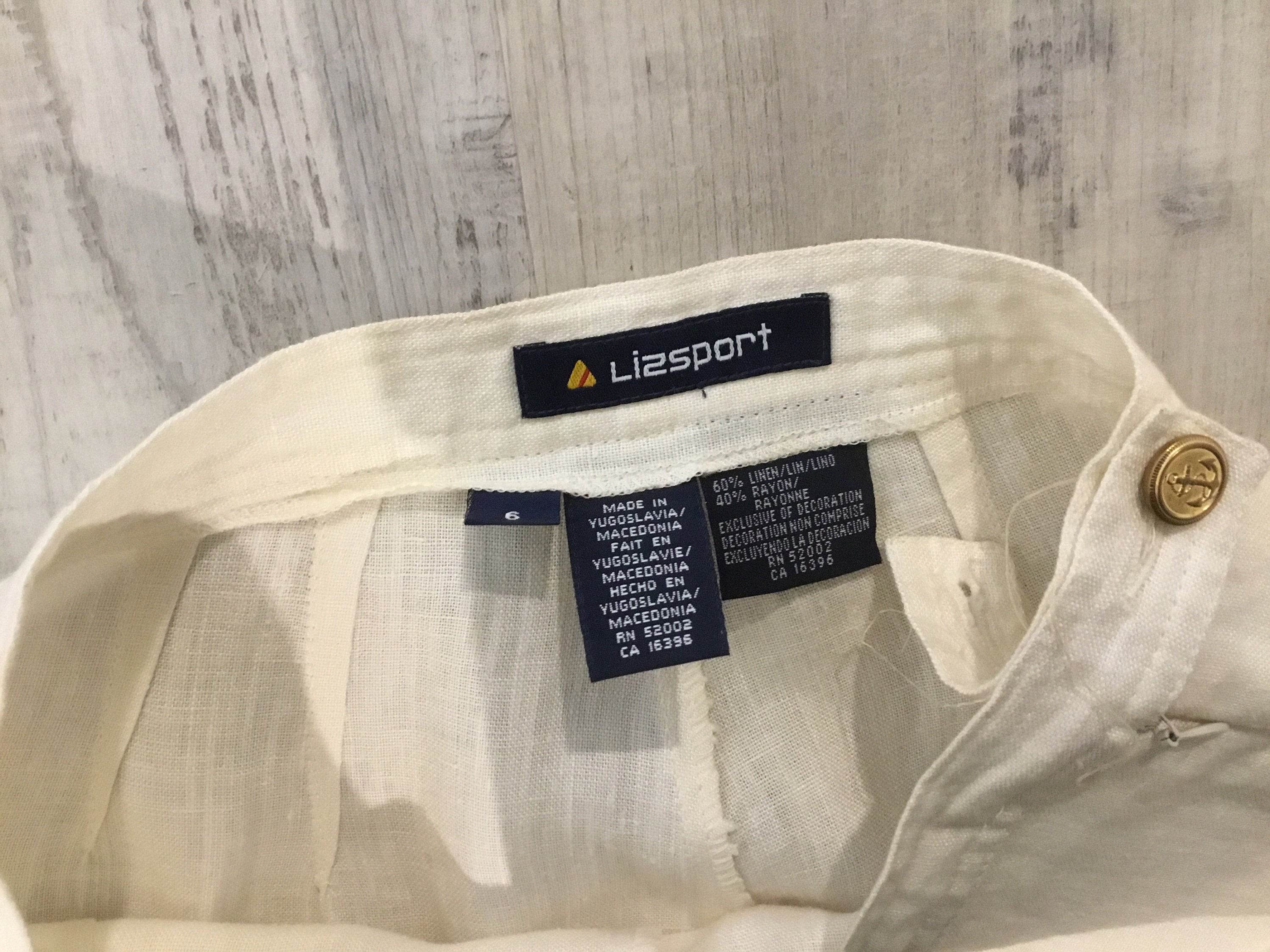 パンツ 90s Liz sport Two tuck Linen pants 90s Liz Claiborne Linen Blend Trousers (27) | Wild Ways Vintage