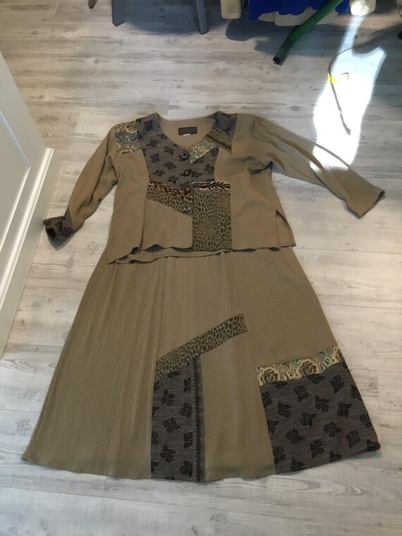 BOHO Maxi Skirt and Matching Top Patchwork Pieces… - image 2