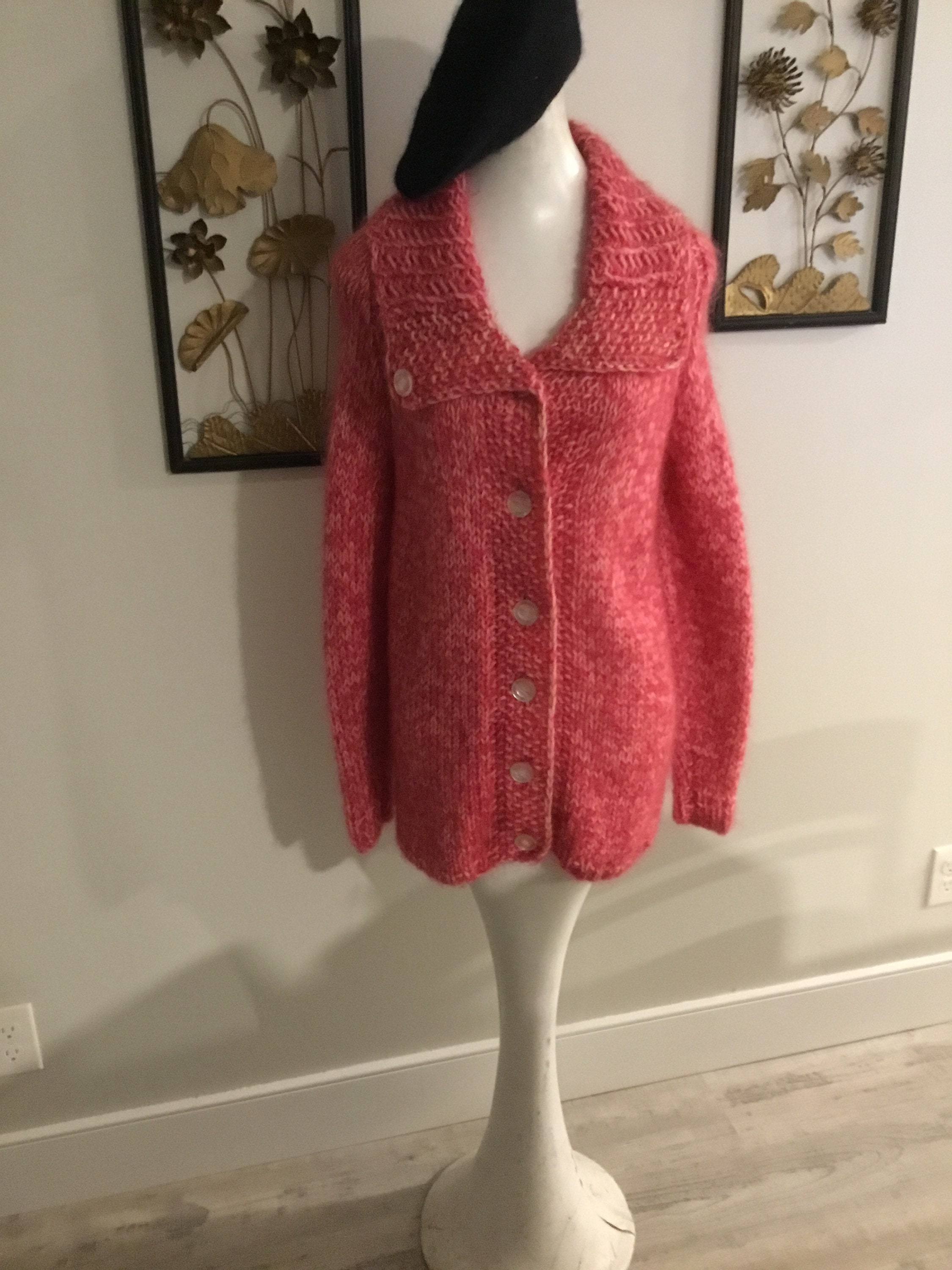 トップス Vintage mohair cardigan 90s Shaggy Mohair Cardigan | S-XL - Lucky Vintage